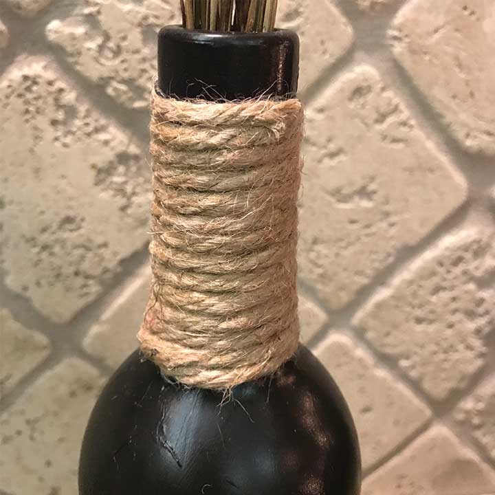 decorated chalkboard wine bottles