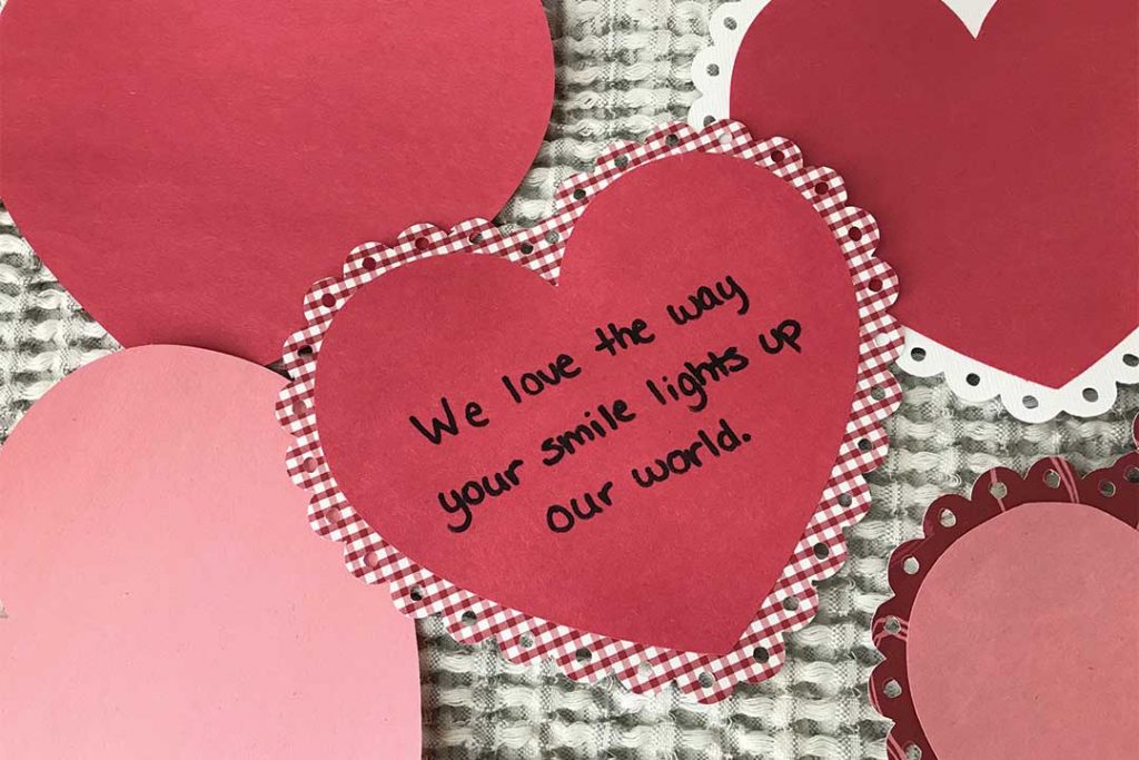 Valentine's Day tradition for kids, write love notes to your kids