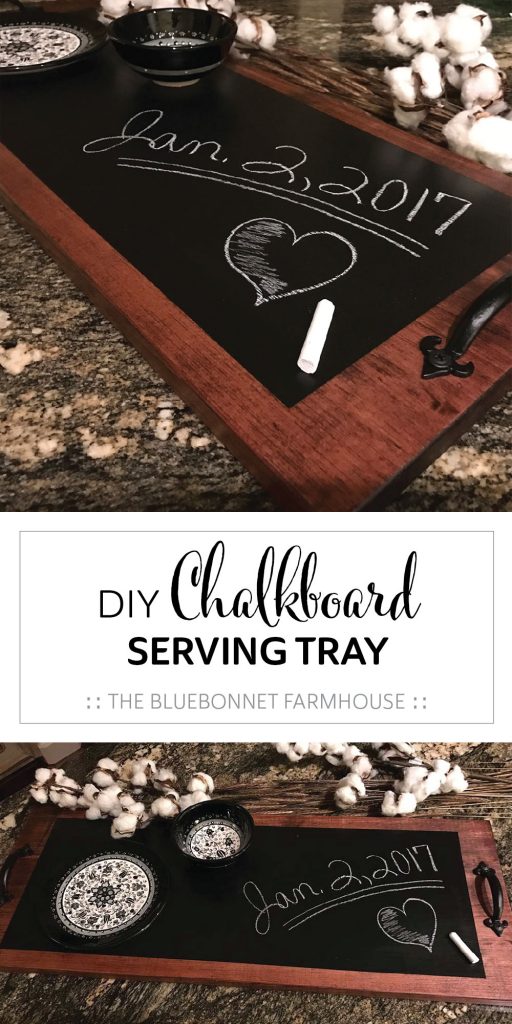 diy chalkboard serving tray, how to make a chalkboard serving tray