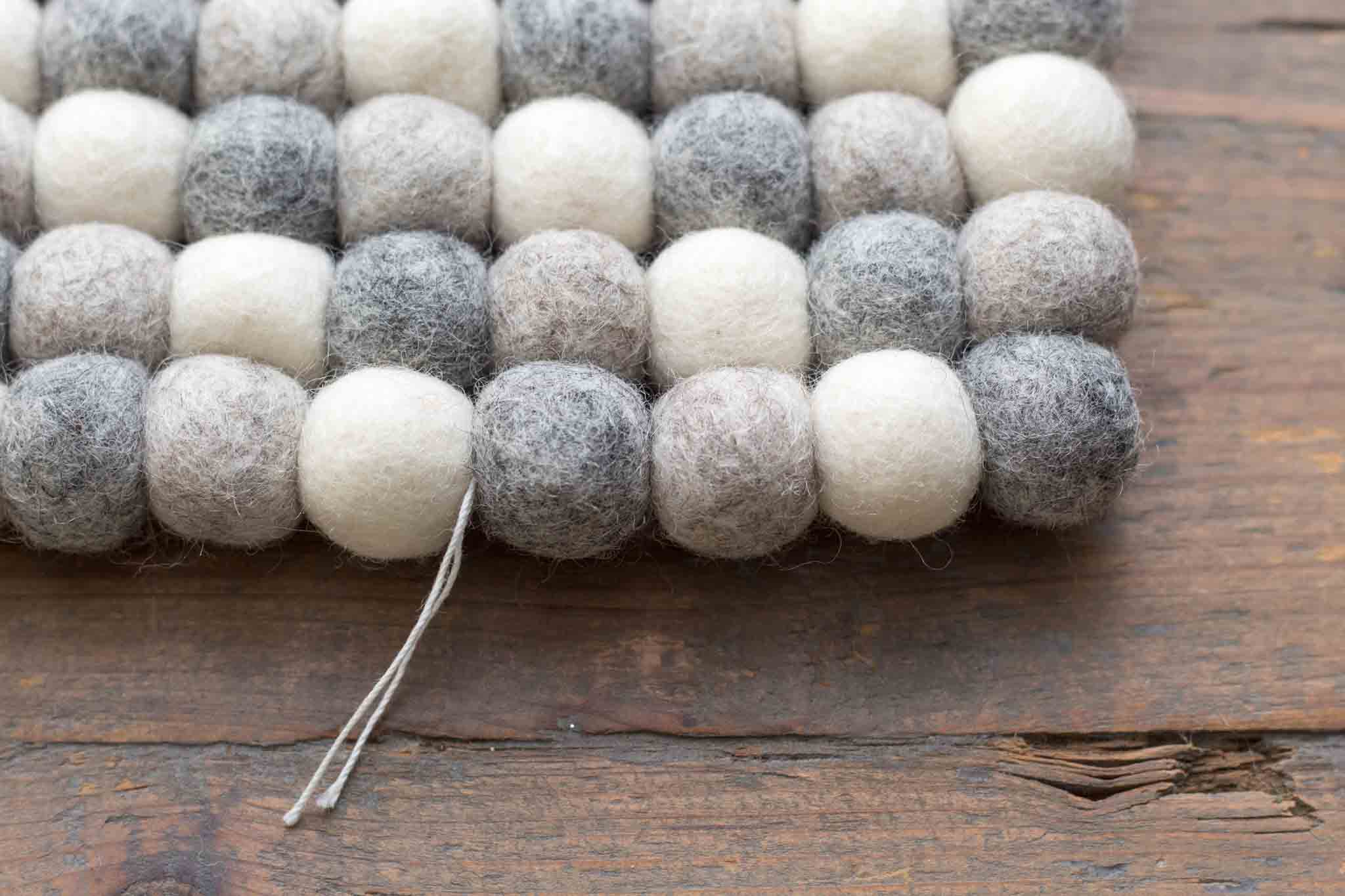 DIY Wool Felt Ball Trivets